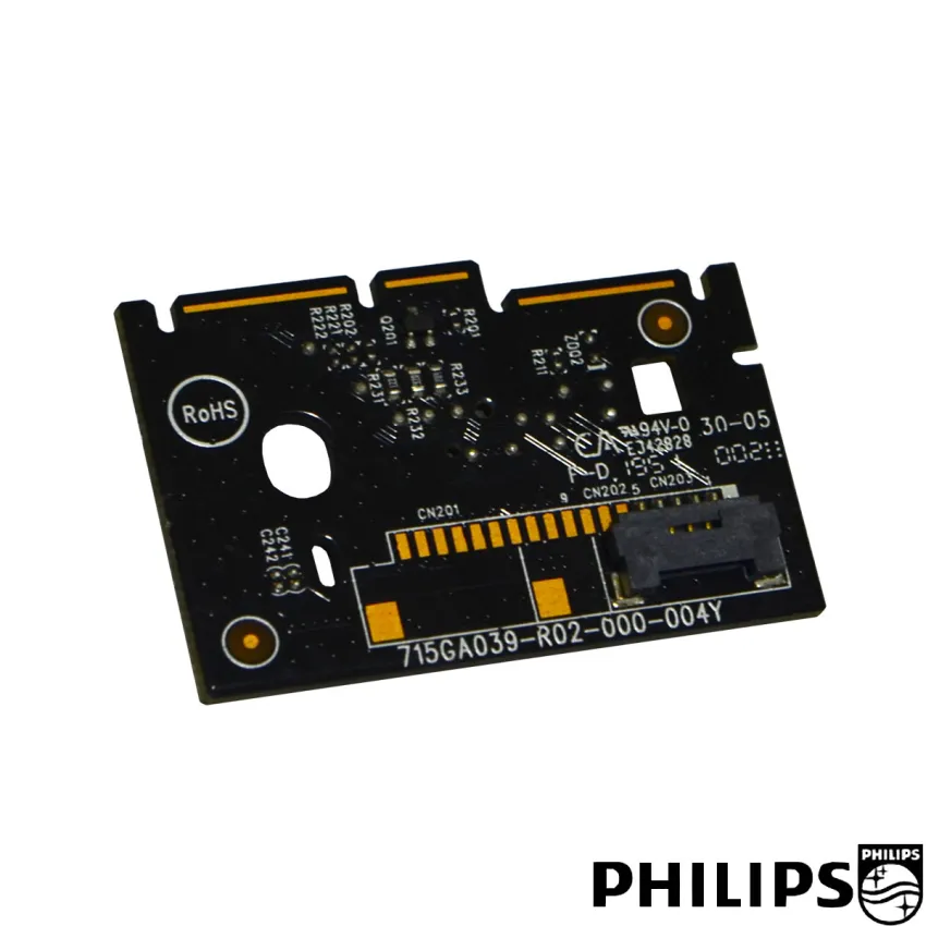 PLACA DO SENSOR / BOTÃO POWER 70PUG7625/78 50PUG7625/78 715GA039-R01-000-004Y - ORIGINAL