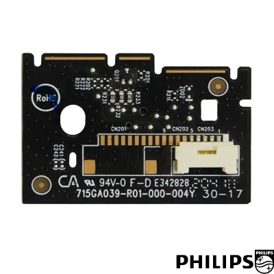 PLACA DO SENSOR / BOTÃO POWER 70PUG7625/78 50PUG7625/78 715GA039-R01-000-004Y - ORIGINAL