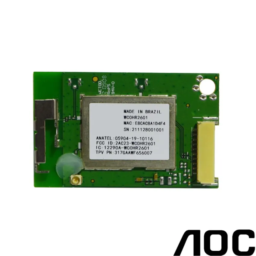 PLACA WIFI WIRELESS AOC 32S5195 32S5195/78 WC0HR2601 - ORIGINAL