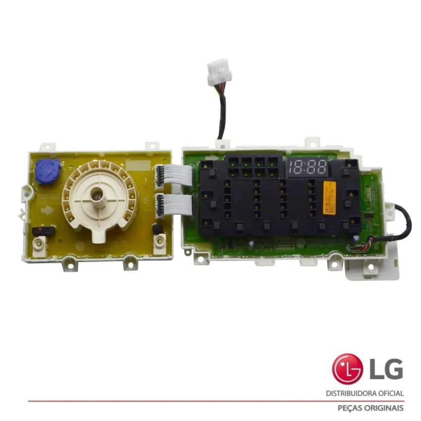 PLACA DO DISPLAY | INTERFACE LG 220V WD11EP6A WD11WP6A WD1412RTA7B WD1412RTAB EBR78770649 EAX61348716 | ORIGINAL