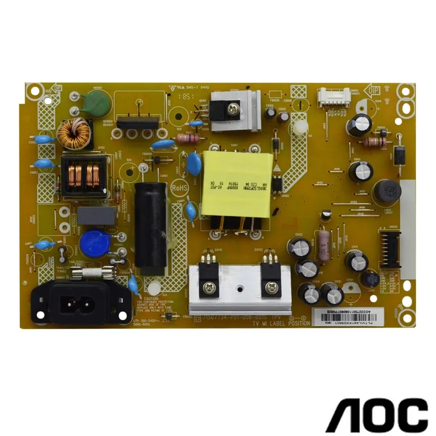 PLACA FONTE AOC LE32S5970 LE32S5295 32H1461 32PHG5102/78 715G7734-P01-008-001S  | ORIGINAL