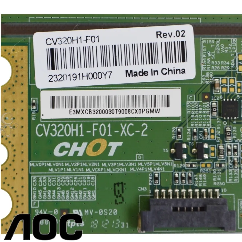 PLACA T-CON AOC 32S5295/78 32S5295 CV320H1-F01-XC-2 * SEMI NOVA *