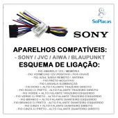 CHICOTE RÁDIO SONY / JVC / AIWA / BLAUPUNKT - CONECTOR