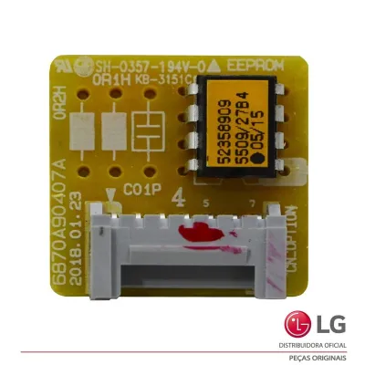 PLACA ELETRÔNICA EPROM MULTI-V AR CONDICIONADO LG PRCKA0 PRCKA1 PRDCA0 EBR52358909 6870A90407A