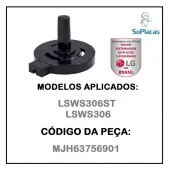SUPORTE PLASTICO DO BOTAO TIME LG LSWS306ST LSWS306 MJH63756901