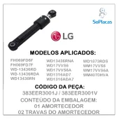AMORTECEDOR DO CESTO PARA LAVADORA E LAVA E SECA LG FH069FD6F FH069FD7F WD1316 WD-13436 WD17VVS6 383EER3001J