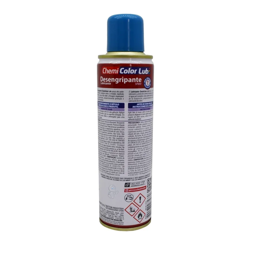 ÓLEO SPRAY DESENGRIPANTE LUBRIFICANTE CHEMICOLOR 300ML
