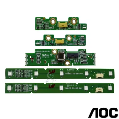 KIT BOTÃO POWER + PLACAS DE LED AOC MONITOR AG322FCX 715G8342-K0A-001-004L / 715G8428-T0B-000-004T / 715G8305-T0C-000-004K