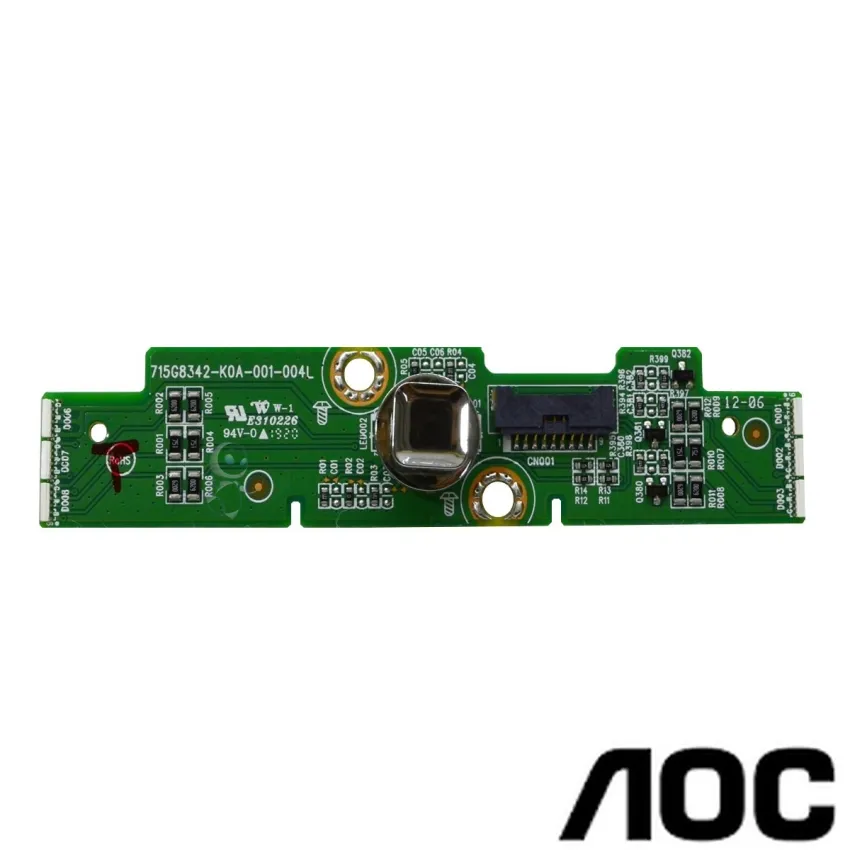 KIT BOTÃO POWER + PLACAS DE LED AOC MONITOR AG322FCX 715G8342-K0A-001-004L / 715G8428-T0B-000-004T / 715G8305-T0C-000-004K