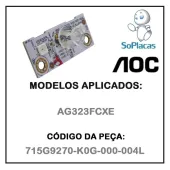 PLACA DO SENSOR | BOTÃO POWER AOC AG323FCXE 715G9270-K0G-000-004L 