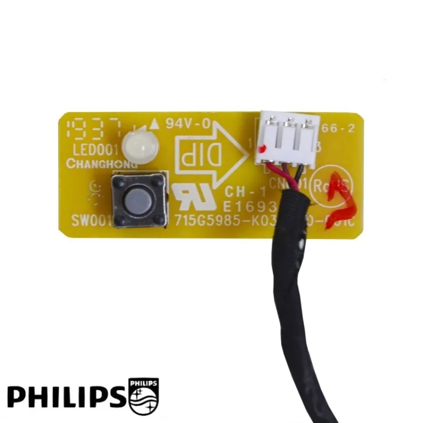 PLACA BOTÃO POWER PHILIPS 193V5L 715G5985-K03-000-001C