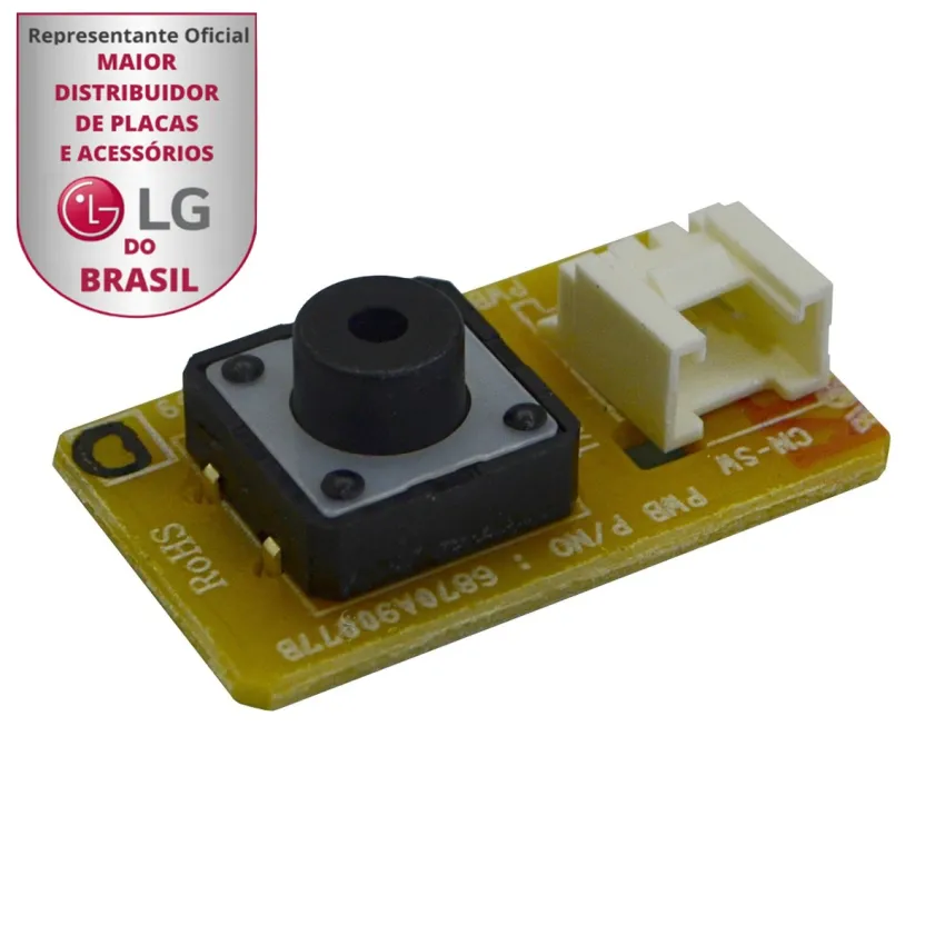 BOTÃO POWER LIGA/DESLIGA DA EVAPORADORA AR CONDICIONADO LG AMNW07GDBR0 AMNW09GDBR0 AMNW09GEBA0 6871A20259D