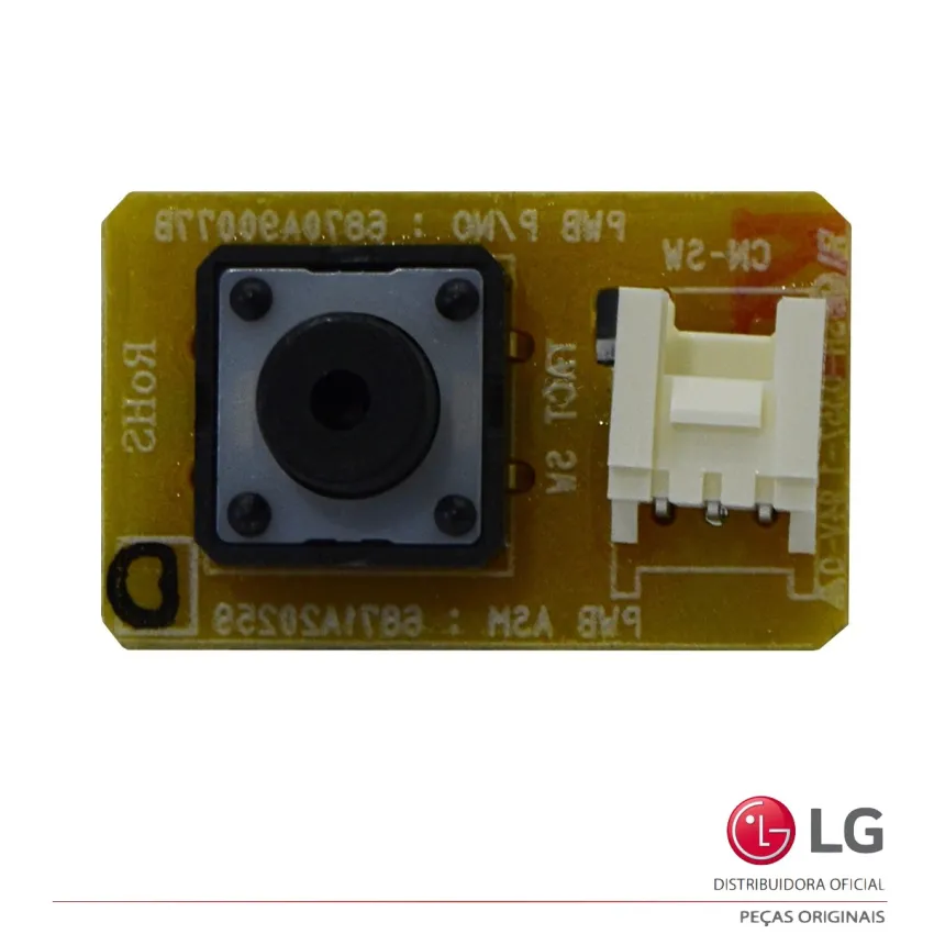 BOTÃO POWER LIGA/DESLIGA DA EVAPORADORA AR CONDICIONADO LG AMNW07GDBR0 AMNW09GDBR0 AMNW09GEBA0 6871A20259D