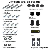 SUPORTE ULTRA MULTIVISÃO FIXO PARA TV DE 14" A 85"  - PRETO