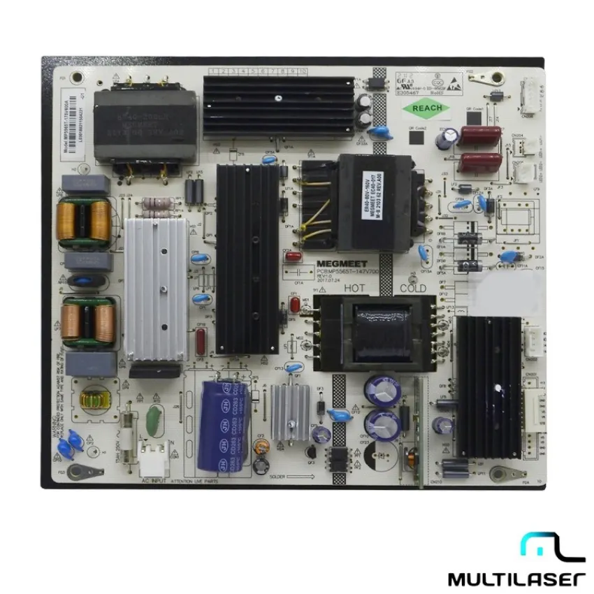 PLACA FONTE MULTILASER TL025 MP5565T-147V700 MP5565T-175V600A | ORIGINAL