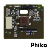 PLACA MODULO WIFI + BOTÃO POWER SENSOR PHILCO PTV32G70RCH WF-R12B-UWD3 JUI7.820.0297-7 JUC7.820.00181663 | ORIGINAL
