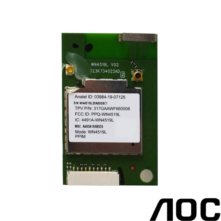 Placa Wifi Para Tv Aoc 32s5195/78g 43s5195g/78g Wn4519l Original