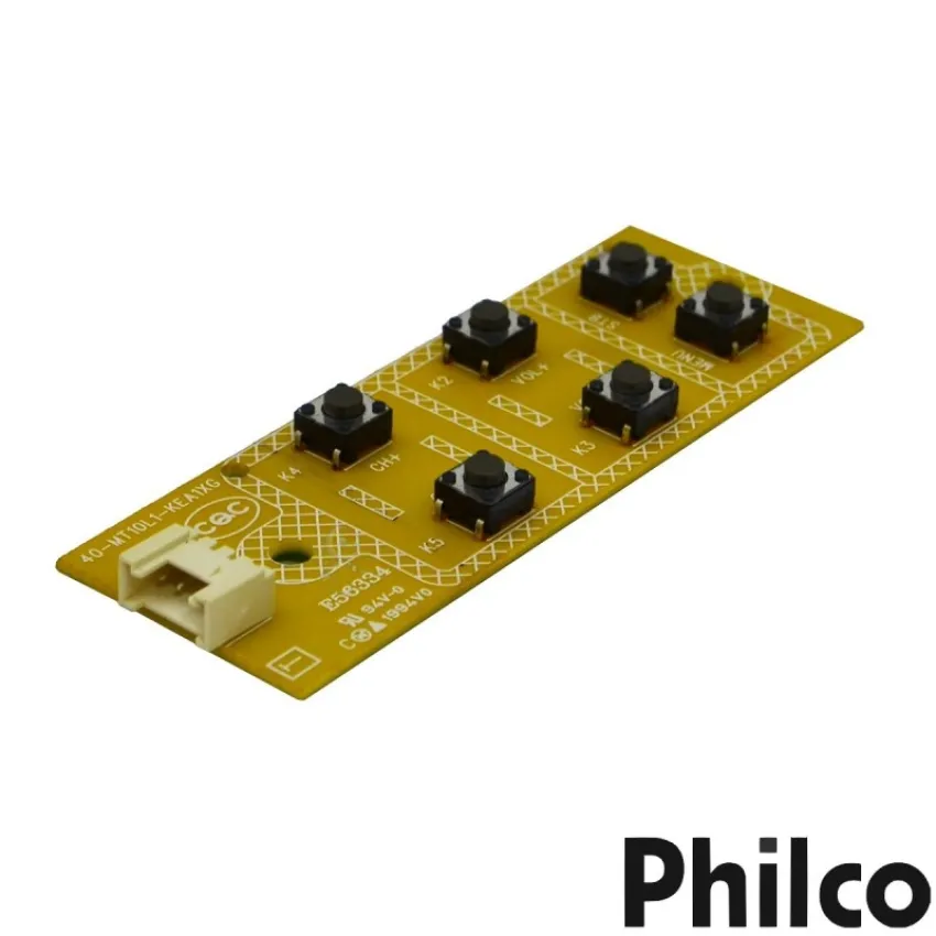 TECLADO DE FUNÇÕES + PLACA SENSOR PHILCO PH32E 40-MT10L1-KEA1XG / 40-32P60A-IRA1XG