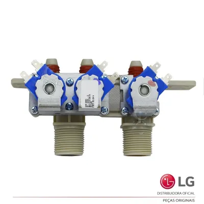 VALVULA DE ENTRADA 3 VIAS LAVADORA LG 12V T1209DB T1209DS T1409DB WFS1738EKD WT-H8006 WT-R1071TP WT13DSBP 5221EA1001H