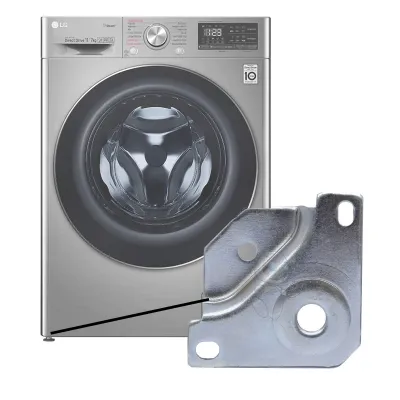 SUPORTE METÁLICO DO PÉ DE APOIO LAVADORA E LAVA E SECA LG 4810ER3016A WD-1485AD5 WD1412RT7 WD11EP6 WD11WP6 WD-1403RDA