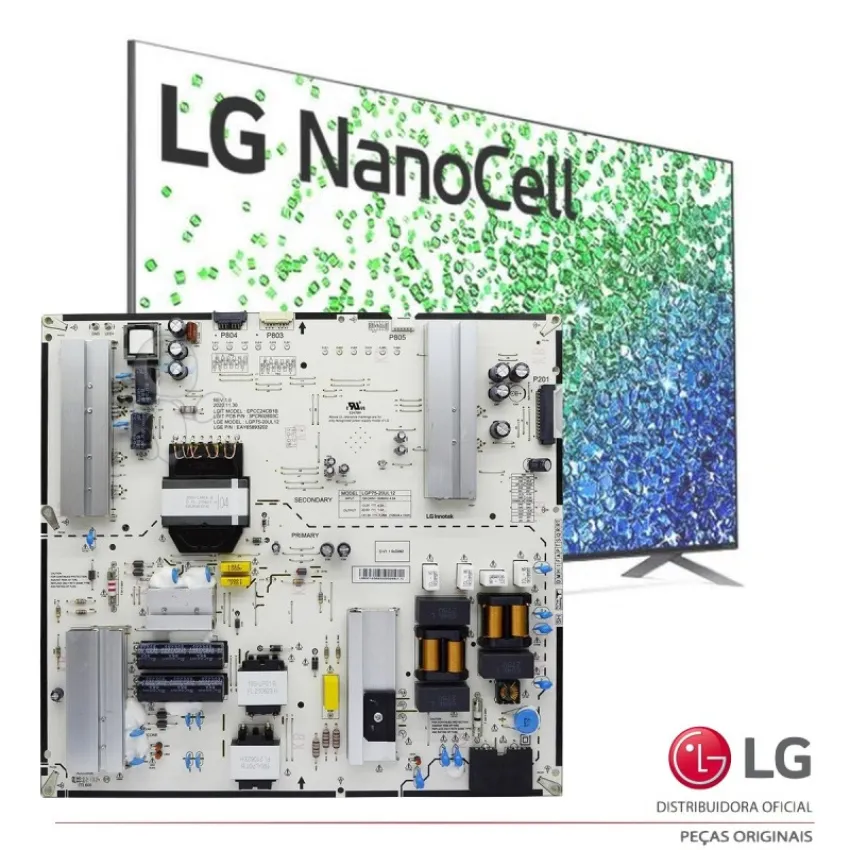 PLACA FONTE LG 75NANO80SPA 75US770H0UD 75QNED80SQA EAY65893201 EAY65893202 EAY65893204 | ORIGINAL
