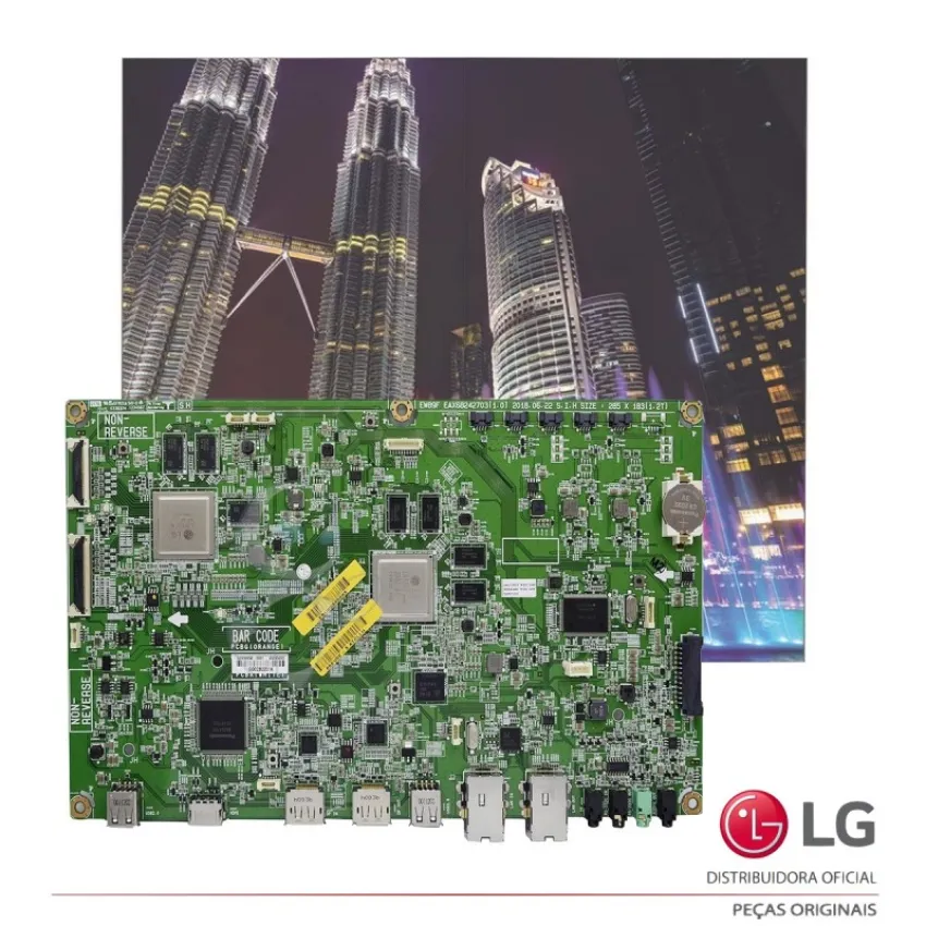 PLACA PRINCIPAL MONITOR VIDEO WALL LG 65EV5E-2 EBU65345003 NOVA | ORIGINAL