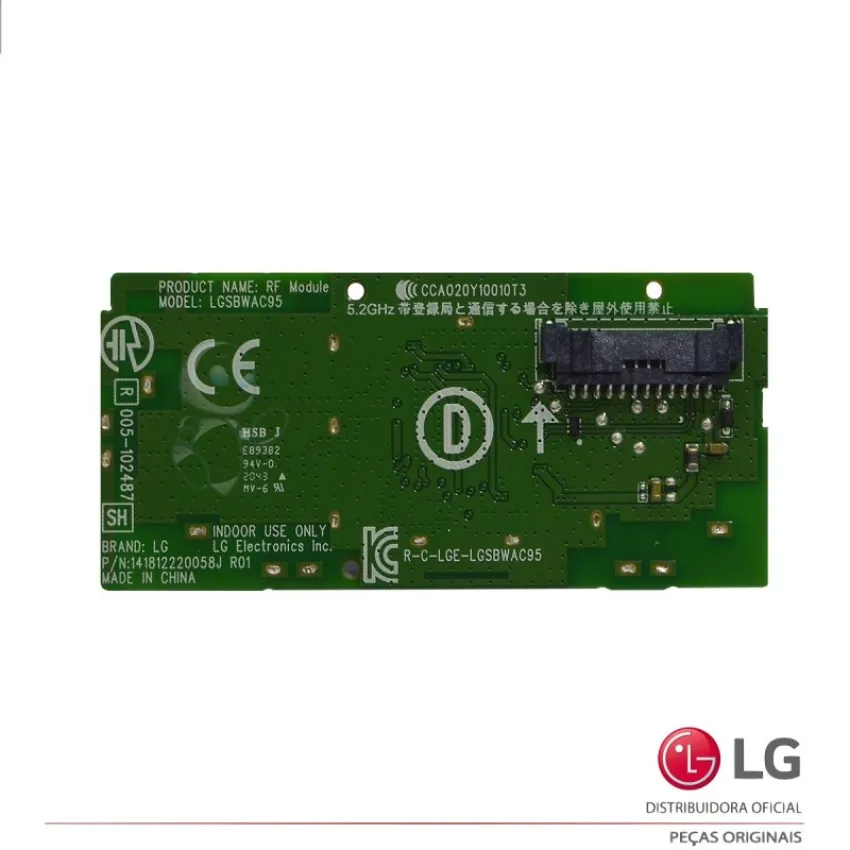 PLACA WI-FI LG 55NANO95SPA 65NANO95SPA 75NANO95SPA OLED65G1PSA OLED83C1PSA EAT65167001 EAT65167002 | ORIGINAL