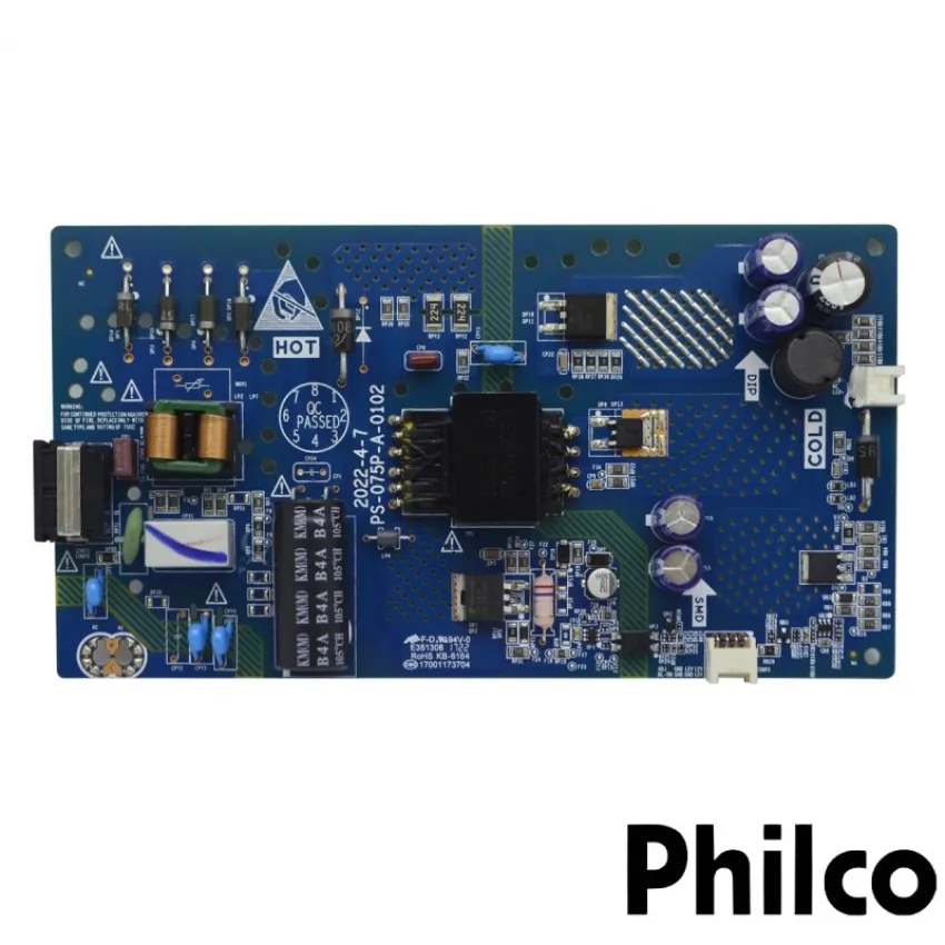 PLACA FONTE PHILCO PTV43G7 PTV43G7ER2CPBLF PTV43G50SN PTV43G50 PTV42G52RCF PTV42G52 PS-075P-A-0102 