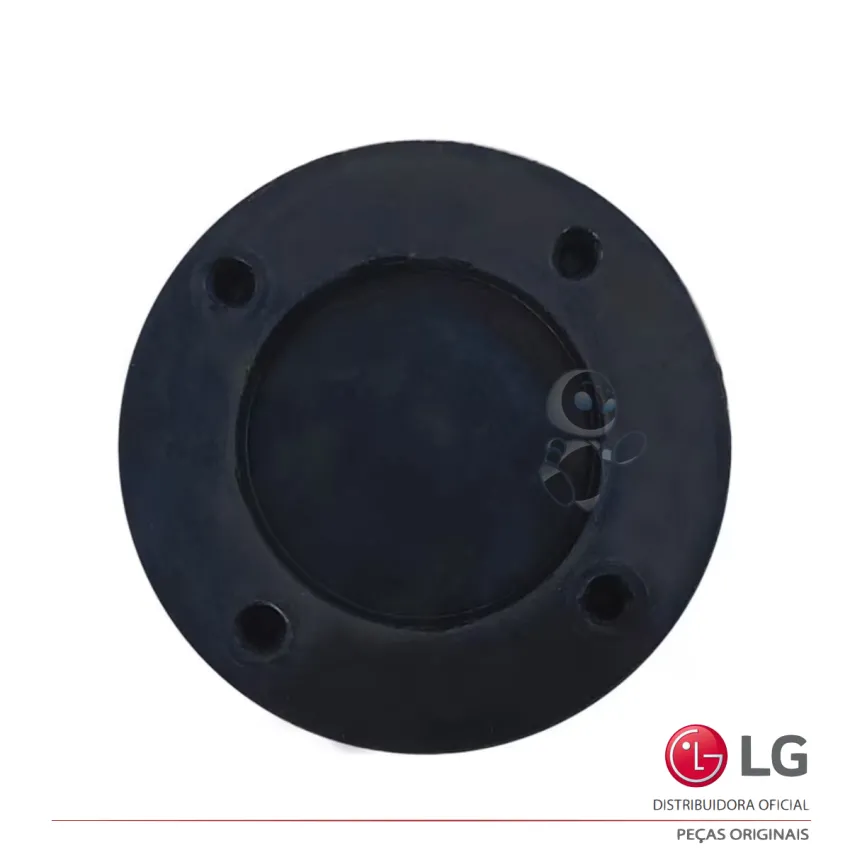 KIT COM 4 PEÇAS - CALÇO / PÉ DE BORRACHA DURA LAVADORA / LAVA E SECA LG 4620ER4002A