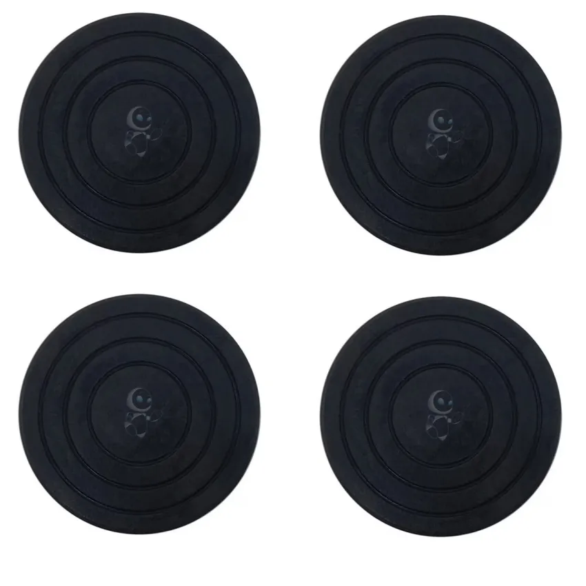 KIT COM 4 PEÇAS - CALÇO / PÉ DE BORRACHA DURA LAVADORA / LAVA E SECA LG 4620ER4002A