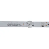 KIT BARRAMENTO DE LED MONITOR LG 27MP400-B 27MP400 M08-SL27030-0601N-5253C  | 2 BARRAS C/ 6 LEDS - ORIGINAL