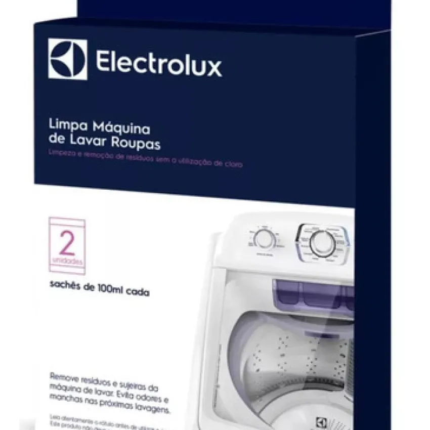 LIMPA MÁQUINA DE LAVAR ROUPAS 2 SACHES 100ML REMOVE SUJEIRAS E RESIDUOS - 80000723