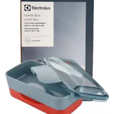 MARMITA LUNCH BOX TAMPA EASY OPEN ELECTROLUX 2 EM 1 VERMELHA - A15338201