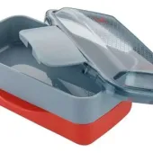 MARMITA LUNCH BOX TAMPA EASY OPEN ELECTROLUX 2 EM 1 VERMELHA - A15338201