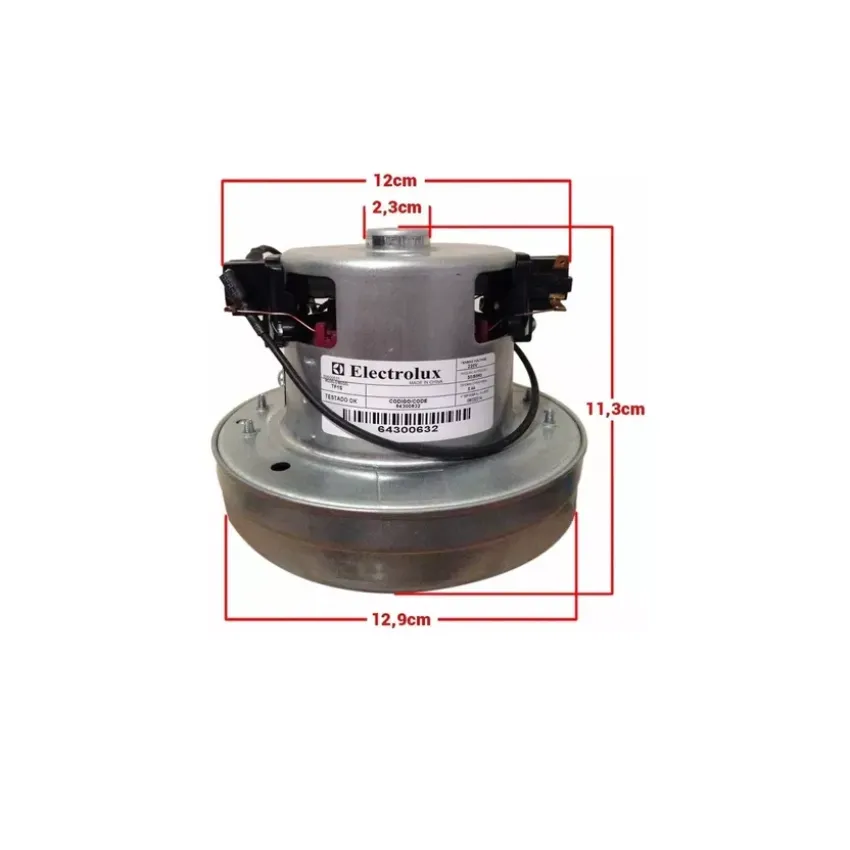 MOTOR ASPIRADOR DE PÓ ELECTROLUX TF1S MAX TRIO 220V 1400W 64300632 | A18215101