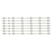 KIT BARRAMENTO LG 55UP7750PSB 55UQ801C0SB 55UQ8050PSB | AGF30110401 AGF30110402 AGF30110403 | 7 BARRAS | ORIGINAL