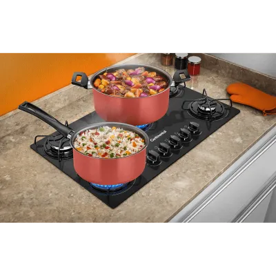CONJUNTO DE PANELAS ELECTROLUX ANTIADERENTE 5 PEÇAS BRONZE CONTINENTAL | A21520301