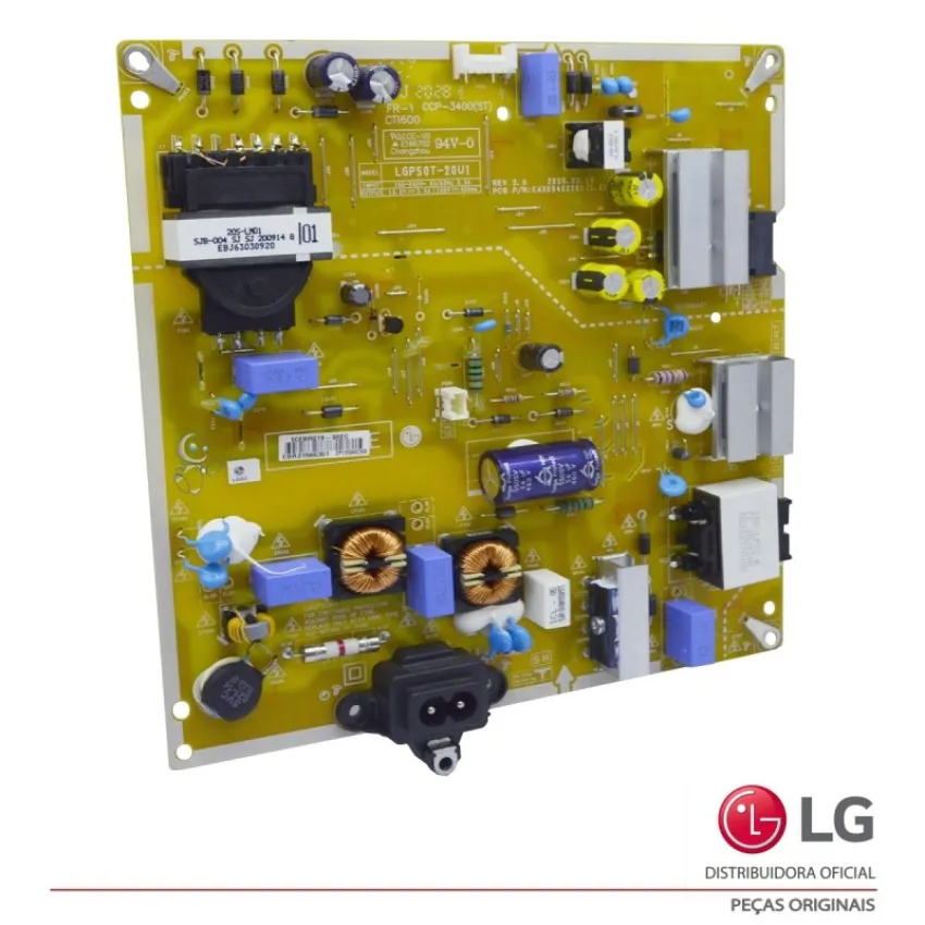 PLACA FONTE LG 50NANO79SND 50UN7310 50UN731C0SC 50UP751C0SF 50UP7550 50US660H0SD EAY65769221 CRB38623001 (SEMI NOVO)