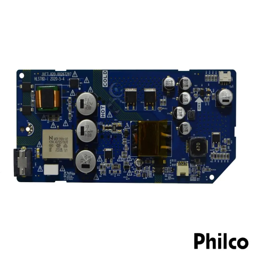 PLACA FONTE PHILCO PTV32G7PR2CSBLH VB VERSÃO: B JUC7.820.00267287 | ORIGINAL