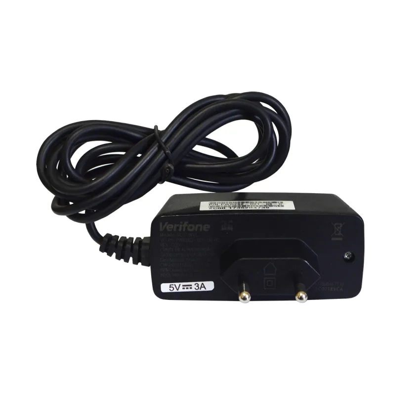 FONTE EXTERNA DE ALIMENTAÇÃO VERIFONE PLUG P4 5V 3A SC0718VC | NOVO