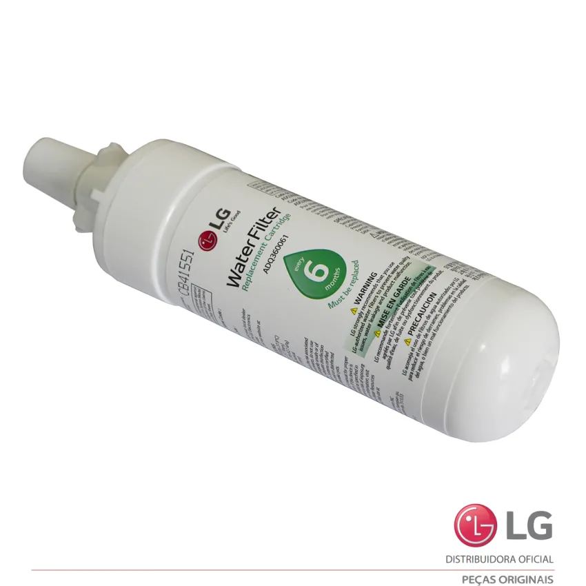 FILTRO DE ÁGUA LG  REFRIGERADOR LT700P LSFD2591ST LSSB2691ST AGF80300702 ADQ36006101 | ORIGINAL