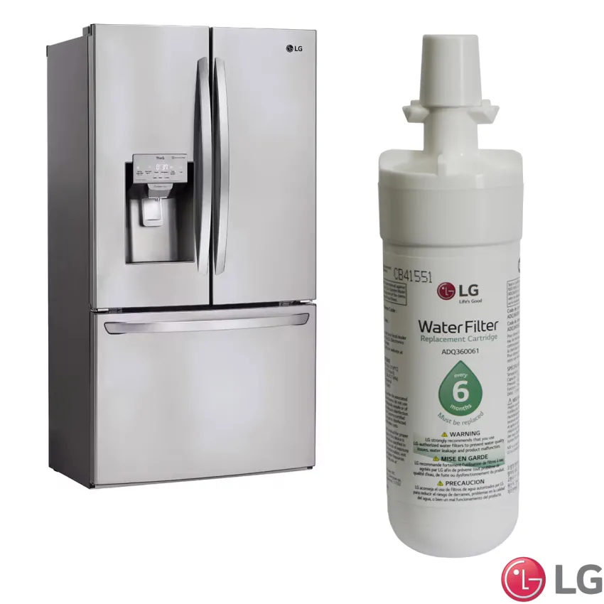 FILTRO DE ÁGUA LG  REFRIGERADOR LT700P LSFD2591ST LSSB2691ST AGF80300702 ADQ36006101 | ORIGINAL