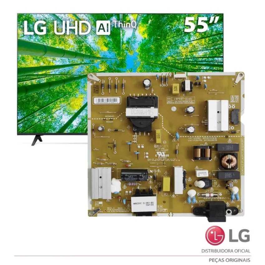 PLACA FONTE LG 55UP7750PSB 55UQ801C0SB 55UQ8050PSB EBR33511301 EAY65895612 EAY65895656 EAX69724701 | NOVA