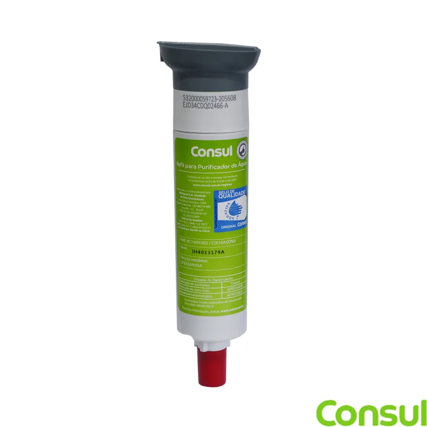 FILTRO DE ÁGUA REFIL CIX10 PURIFICADOR DE ÁGUA CONSUL CIX10AXONA CPB33AN W11601003 | ORIGINAL