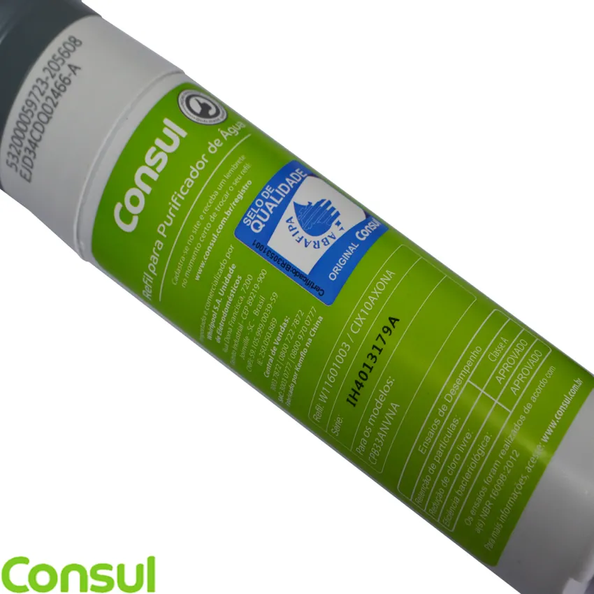 FILTRO DE ÁGUA REFIL CIX10 PURIFICADOR DE ÁGUA CONSUL CIX10AXONA CPB33AN W11601003 | ORIGINAL