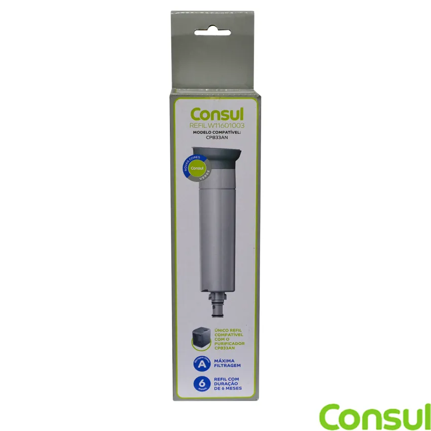 FILTRO DE ÁGUA REFIL CIX10 PURIFICADOR DE ÁGUA CONSUL CIX10AXONA CPB33AN W11601003 | ORIGINAL
