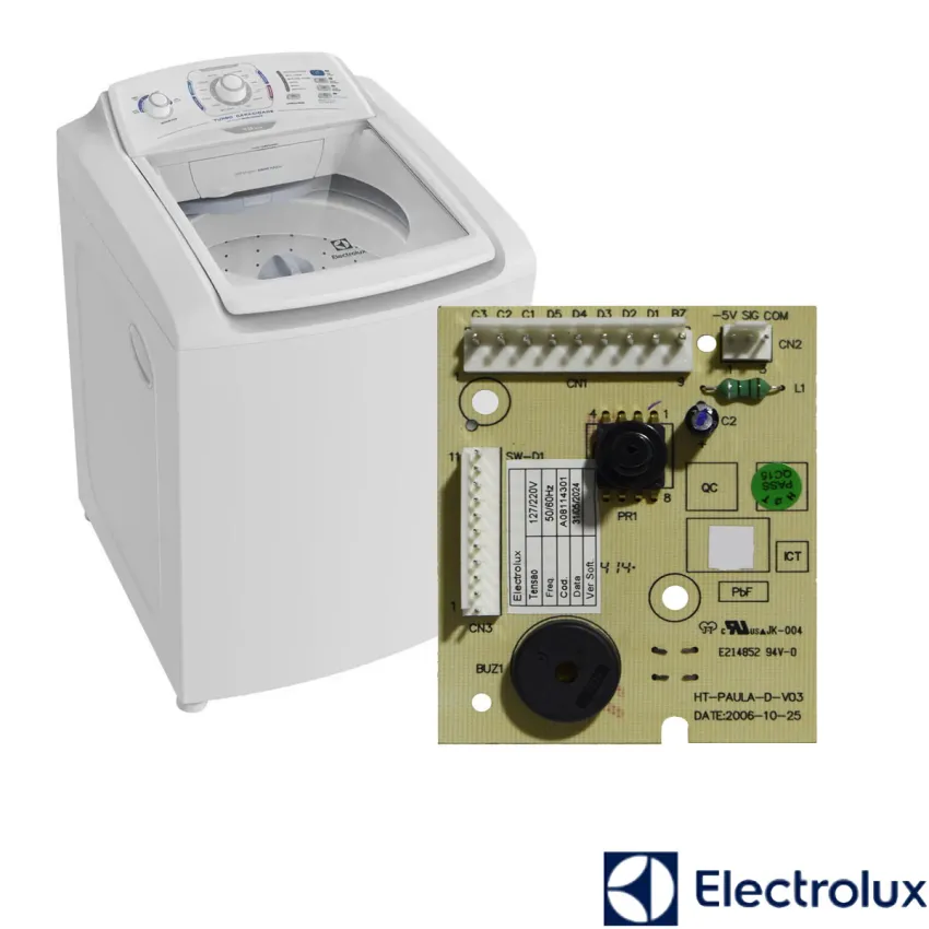 PLACA NÍVEL ÁGUA LAVADORA ELECTROLUX LS12Q LTS12 A08114301 - ORIGINAL