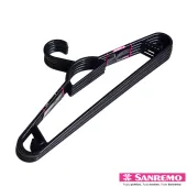 KIT 5 CABIDES PLÁSTICO ADULTO 40CM EASY SANREMO COR PRETO (PR9105/5CD)