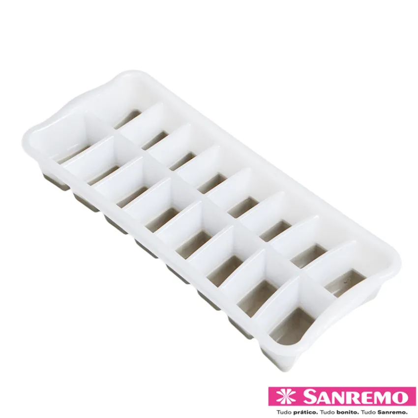 FORMA DE GELO SILICONE FLEXÍVEL 16 CUBOS PLÁSTICO SANREMO (SR1260)