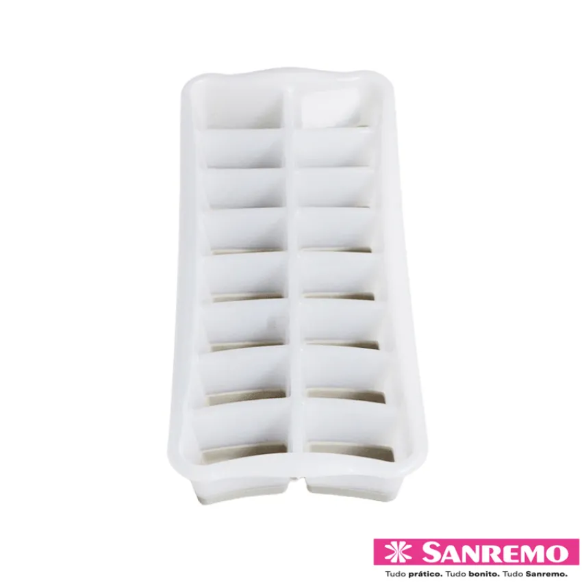 FORMA DE GELO SILICONE FLEXÍVEL 16 CUBOS PLÁSTICO SANREMO (SR1260)